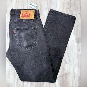 Levi's Men's Black 501 Relaxed Jeans